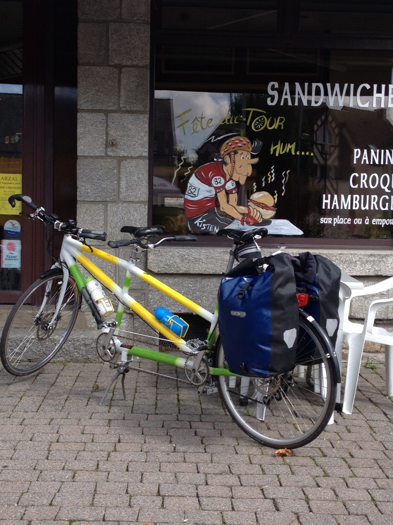 devant une boulangerie