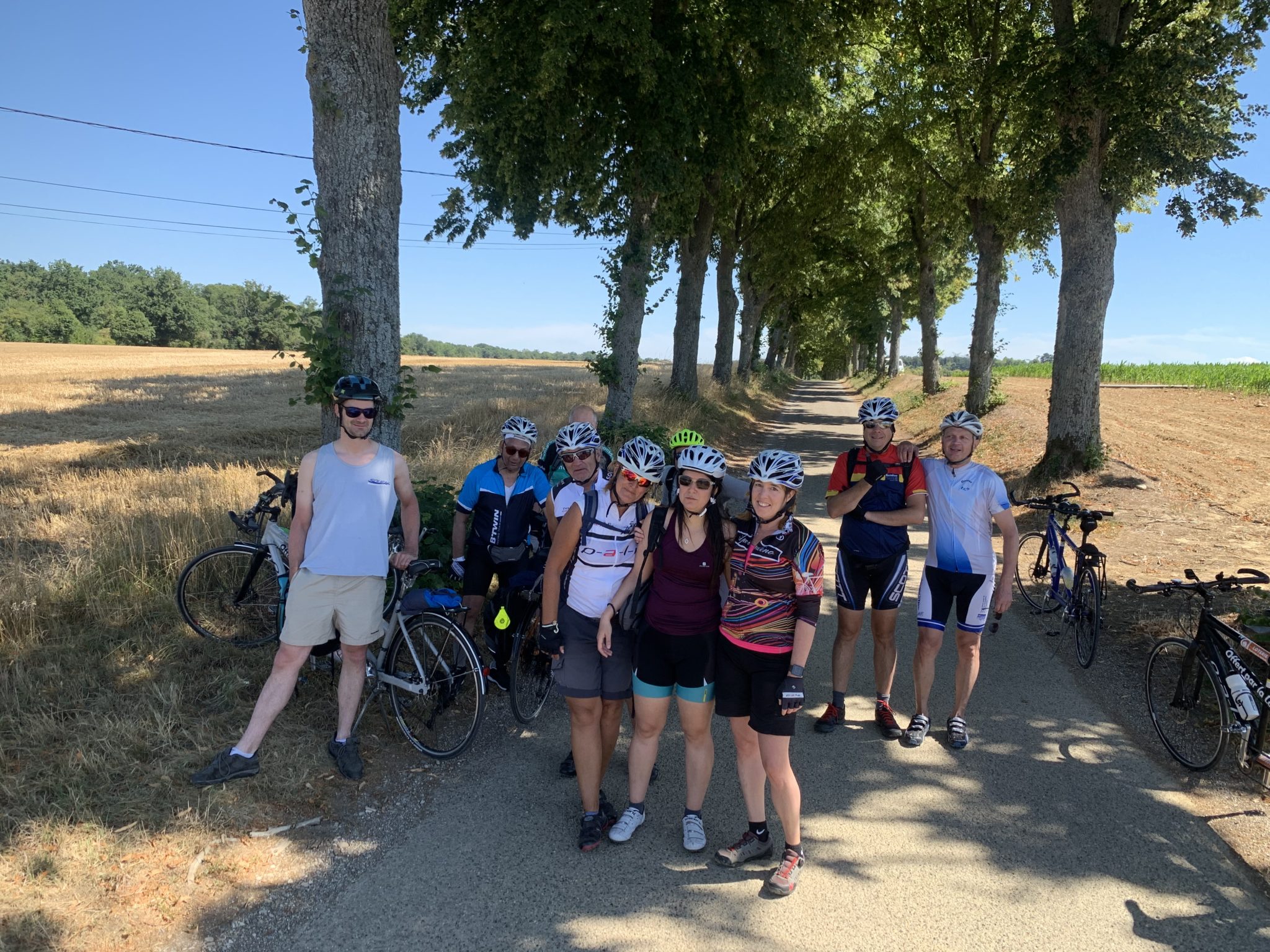 le groupe pose